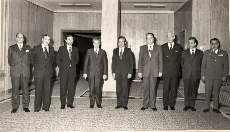 Primirea delegaţiei Consiliului Revoluţiei din Portugalia, alcătuiră din generalul Franco Charais ş.a. (8 decembrie 1976)