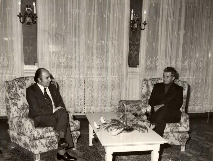 Primirea lui Aleksander Grlicikov, secretar al Comitetului Executiv al Prezidiului C.C. al U.C. Iugoslavi. (11 ianuarie 1977)