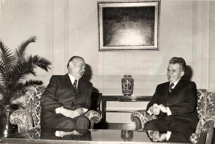 Nicolae Ceauşescu a primit pe Piotr Jaroszewicz, preşedintele Consiliului de Miniştri al R. P. Polone. (29 ianuarie 1977)