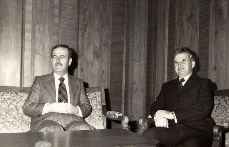Vizita de prietenie în România a Secretarului general al Partidului Baas Arab Socialist, preşedintele Republicii Arabe Siriene, Hafez Al-Assad. (15-16 februarie 1977)