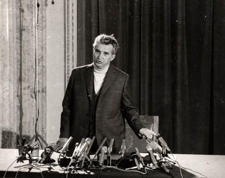 Conferinţa de presă a lui Nicolae Ceauşescu, ţinută cu ziarişti străini şi români. (10 martie 1977)