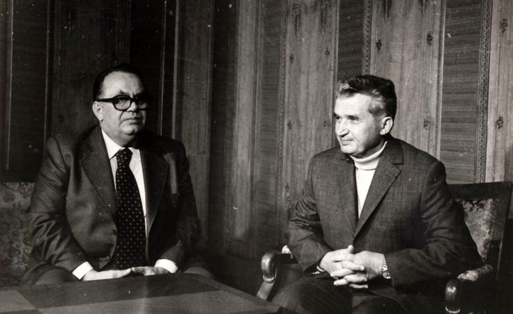 Primirea la preşedintele Nicolae ceauşescu a lui Stane Dolanţ, secretar al Comitetului Executiv al Prezidiului C.C. al Uniunii Comuniştilor din Iugoslavia, care a făcut o vizită prietenească în ţara noastră. (19 martie 1977)