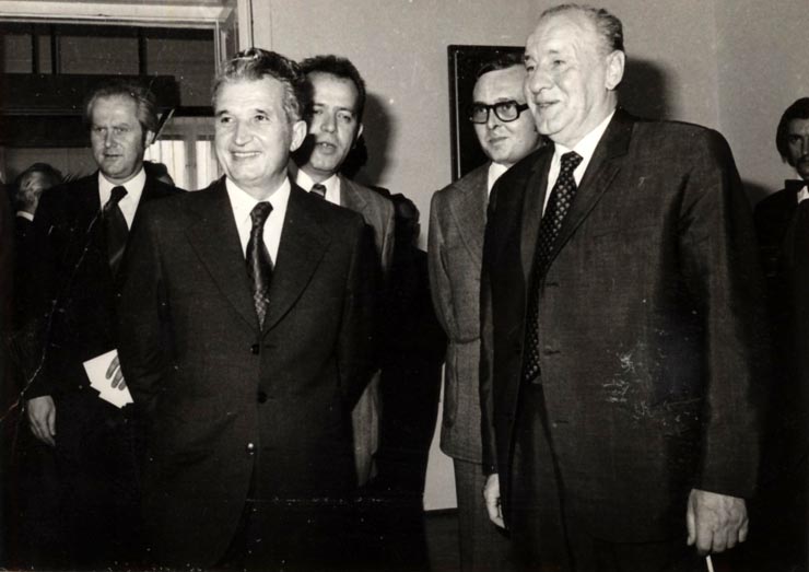 Întâlnirea prietenească, la Oradea, dintre preşedintele Nicolae Ceuşescu şi János Kádár prim secretar al C.C. al P.M.S. Ungar. (16 iunie 1977)