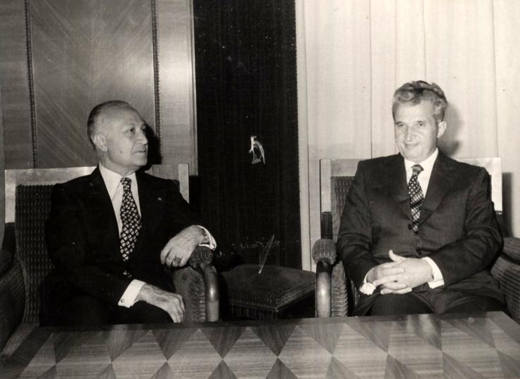 Primirea la preşedintele Nicolae Ceauşescu a ministrului de externe al Iranului, Albas Alik. (21 iunie 1977)