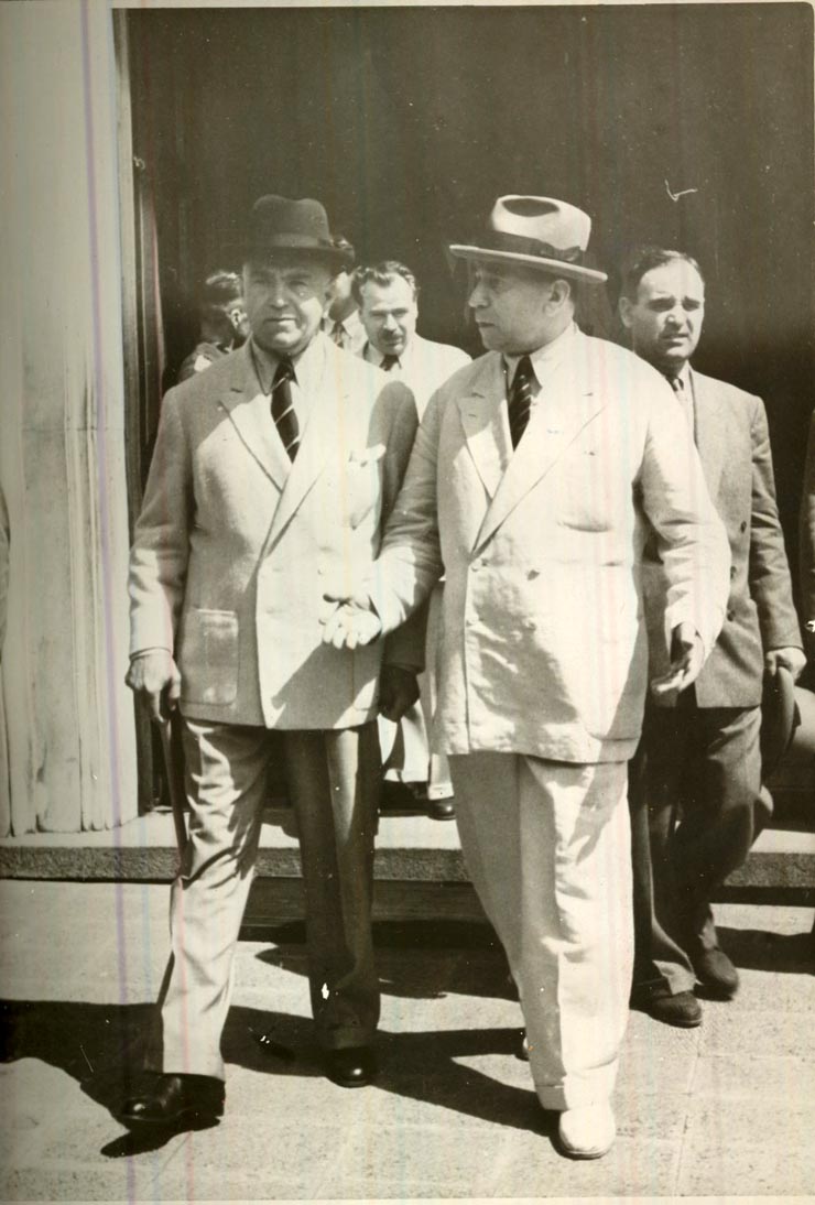 Vizita in Bulgaria a delegatiei guvernamentale romane condusa de dr Petru Groza, Gheorghiu Dej, Gh.Tatarescu, 15-16 iulie 1947
