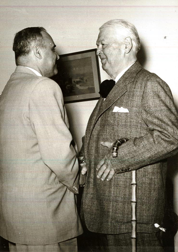 Gheorghiu Dej si Mihail Sadoveanu
