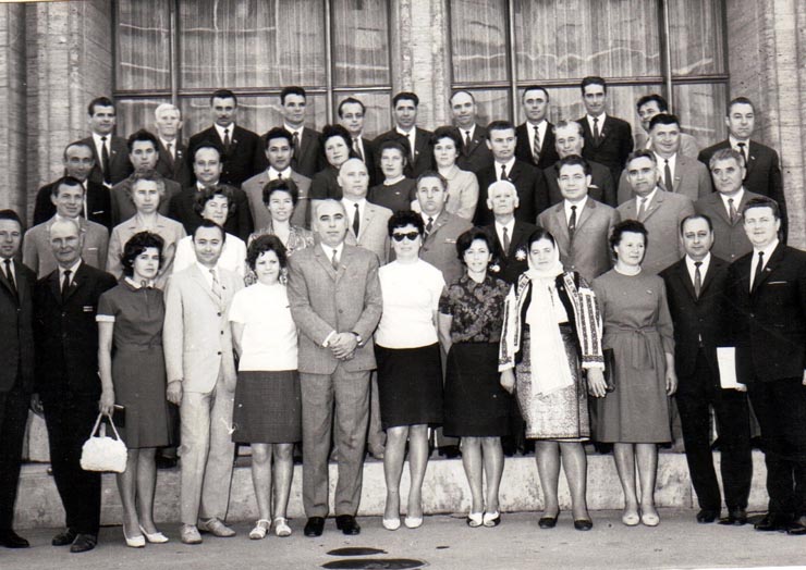 Delegaţia judeţului Neamţ participantă la lucrările Congresului al X-lea al P.C.R. din august 1969.(6-12 august 1969).
