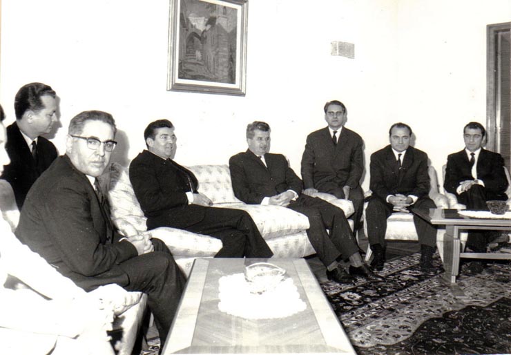 Primirea de către Nicolae Ceauşescu, secretar general al P.C.R, a unei delegaţii a Partidului Comunist Francez, care, la invitaţia C.C. al P.C.R., a întreprins o vizită în ţara noastră. (septembrie 1969).