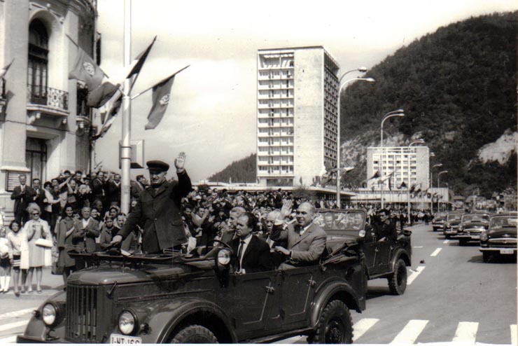Vizita de lucru a lui Nicolae Ceauşescu la Piatra Neamţ.(27 mai 1970).