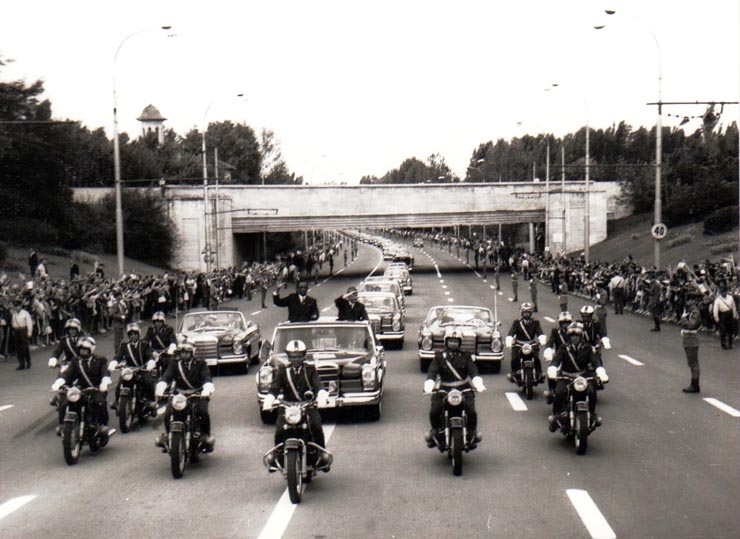 Vizita preşedintelui Republicii Democratice Congo, Iozeph Desire Mobutu.    (august 1970).