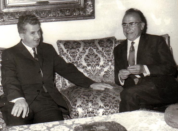 Primirea la Nicolae Ceauşescu a lui Santiago Carilio, secretar general al Partidului Comunist din Spania. (2 septembrie 1970).