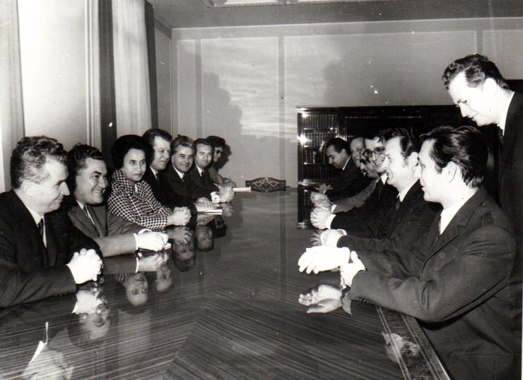 Primirea la Nicolae Ceauşescu a delegaţiei Partidului Comunist Francez. Convorbirile oficiale.  (2 noiembrie 1970).