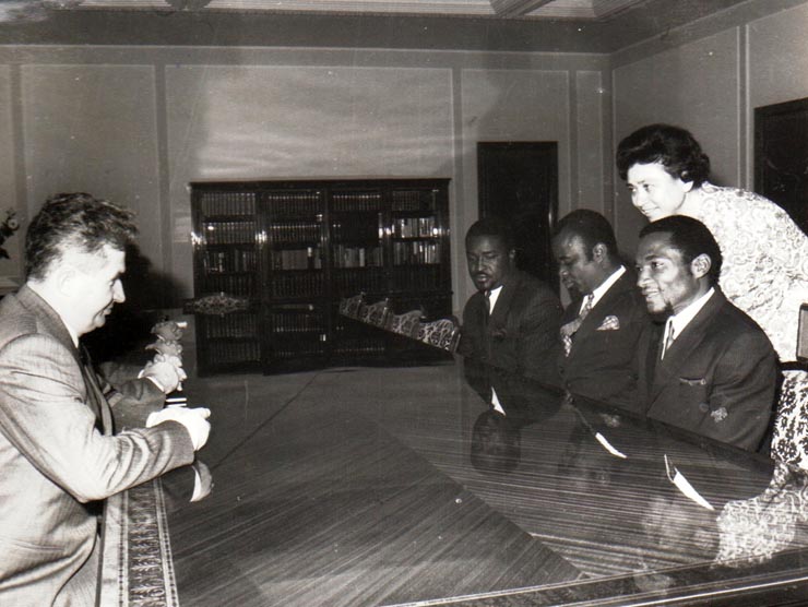 Vizita delegaţiei Partidului Congolez al Muncii. Convorbirile oficiale. ( noiembrie 1970).