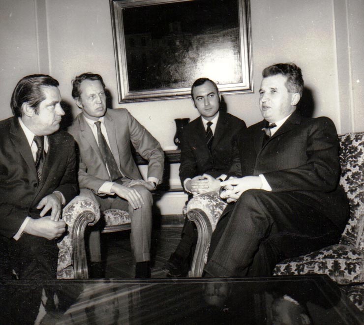 Primirea la Nicolae Ceauşescu a senatorului american F. Harris. Aprilie 1971. (22 aprilie 1971).