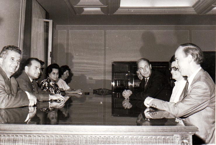 Primirea la Nicolae Ceauşescu a delegaţiei Partidului de Stânga - comuniştii, condusă de Karl Henric Hermansson. Convorbiri oficiale.(13 august 1971).