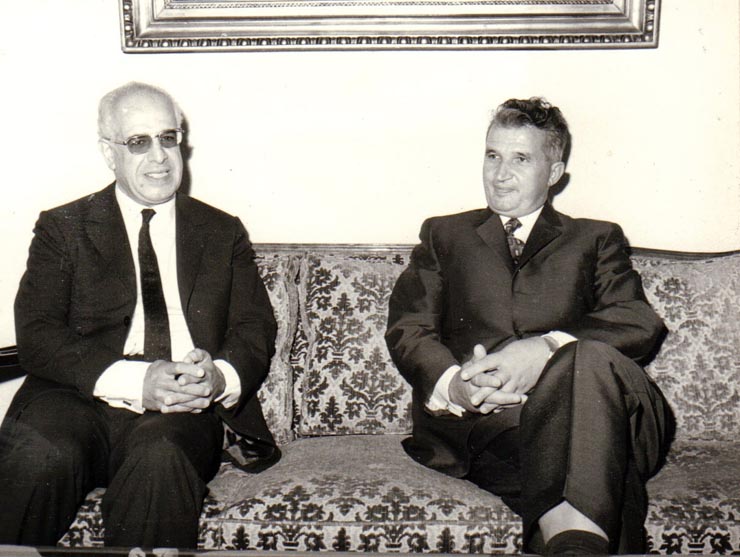 Primirea la Nicolae Ceauşescu a lui Aly Yatta (Maroc). (28 august 1971).