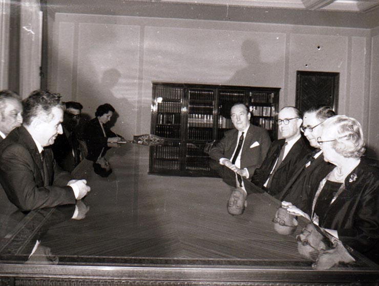 Primirea la C.C. al P.C.R. a delegaţiei Partidului Conservator din Marea Britanie.(15 septembrie 1971).