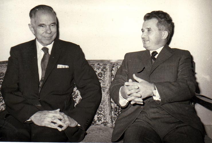 Primirea la Nicolae Ceauşescu a savantului atomist american Glenn Seaborg. (20 septembrie 1971).