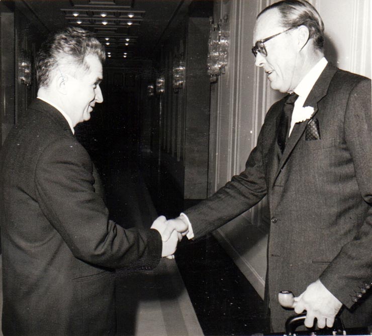 Primirea la Nicolae Ceauşescu a prinţului Olandei, Von Lippe- Beisterfeld.  (16 octombrie 1971).