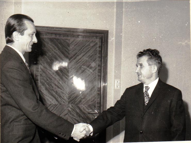 Primirea la C.C. al P.C.R. a delegaţiei Partidului Comunist Italian condusă de Ugo Pecchioli, membru al direcţiei şi al biroului secretariatului P.C.I. (nov.1971)