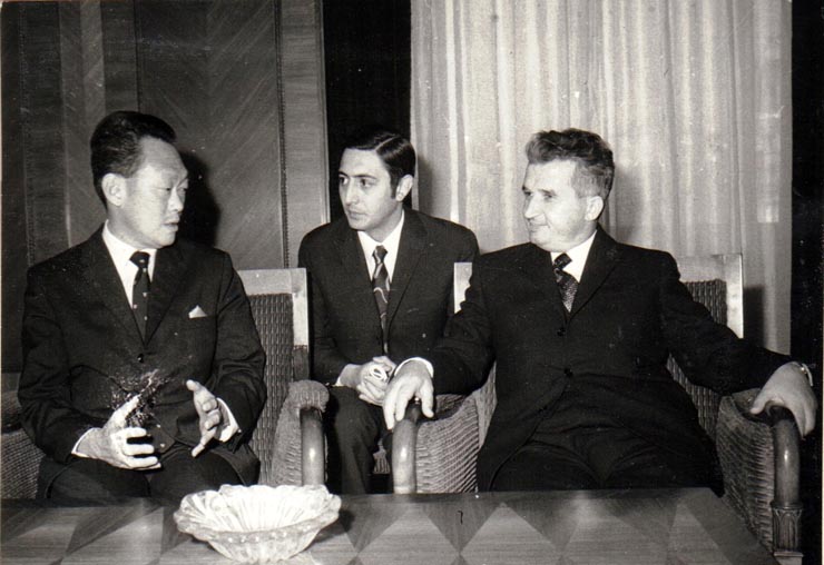 Primirea la Nicolae Ceauşescu a primului ministru al Republicii Singapore, Lee Kuan Yen.(nov.1971)