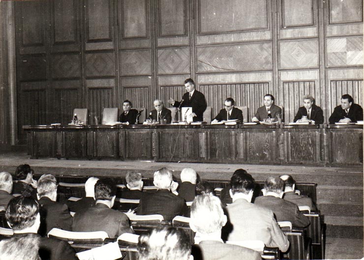 Aspecte din timpul lucrărilor Plenarei C.C  al P.C.R., din 15 decembrie 1971.(15 decembrie 1971).