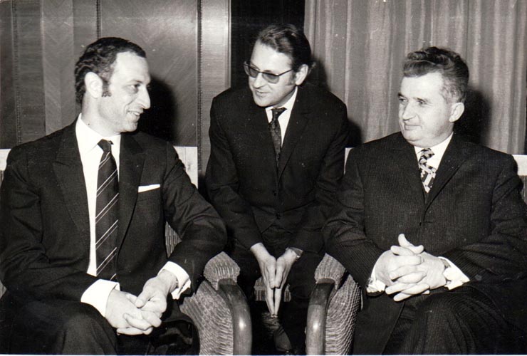 Primirea la Nicolae Ceauşescu a ministrului de externe al Marocului, Abdele Atif Filali.(decembrie 1971).